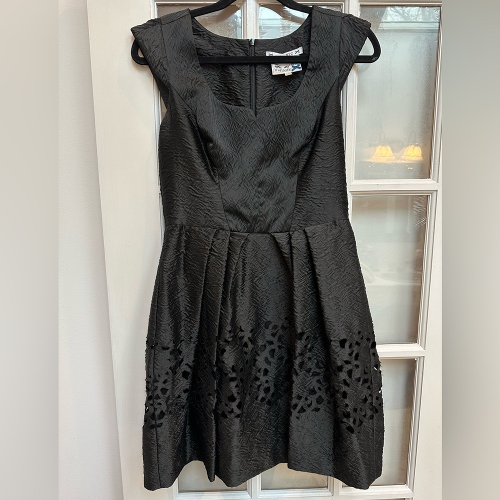 Yoana Baraschi Black Glam Rock Chic Cutout Punk Whimsigoth Mini Dress Size 4 S